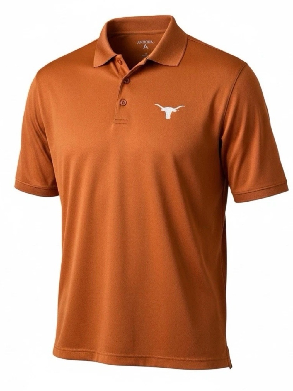Antigua Men's Texas Longhorns Orange Polo with Embroidered Logo Men’s M